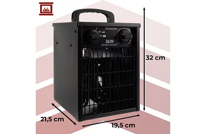 Încălzitor electric cu ventilator 3000 W