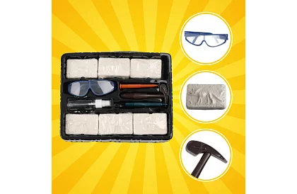 Set 6 în 1 mic paleontolog - săpături de dinozauri