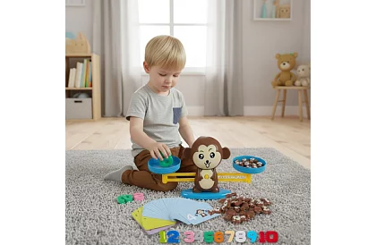Jocul educațional de matematică - Monkey Balance