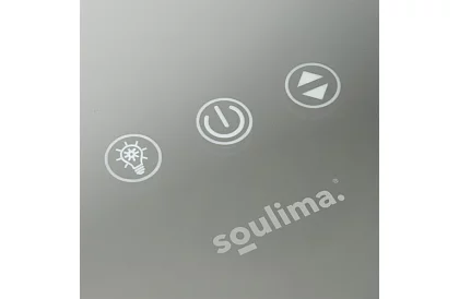 Oglindă cosmetică cu iluminare LED 80 × 62 cm