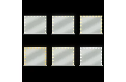 Oglindă cosmetică cu iluminare LED 80 × 62 cm