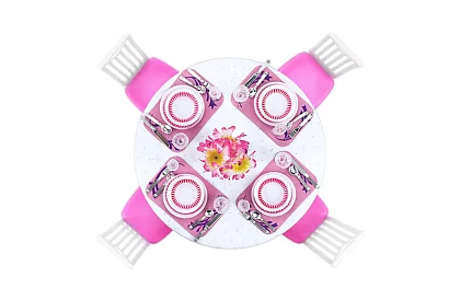 Mobilier pentru căsuța de păpuși – Set de 43 de piese