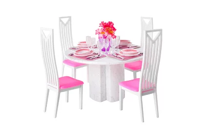 Mobilier pentru căsuța de păpuși – Set de 43 de piese