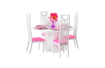 Mobilier pentru căsuța de păpuși – Set de 43 de piese