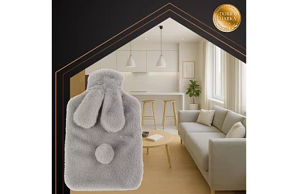 Termofor cu husă din pluș 1800 ml – Rubber Bunny