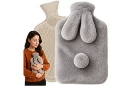 Termofor cu husă din pluș 1800 ml – Rubber Bunny