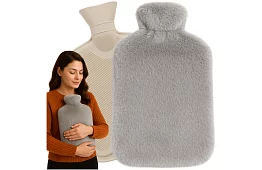 Termofor – sticlă mare cu husă din pluș 3,5 l