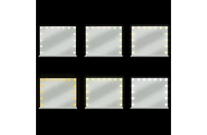 Oglindă cosmetică cu iluminare LED 58 × 46 cm