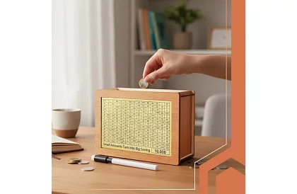 Cutie din lemn motivantă + 5 cărți