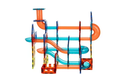 Set de construcție educațională magnetică 3D – pistă cu bile 96 de piese
