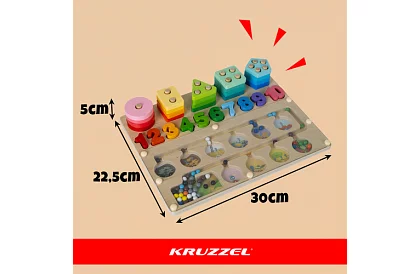 Clasificator educațional de forme și numere Montessori 3în1