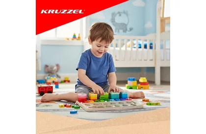 Clasificator educațional de forme și numere Montessori 3în1