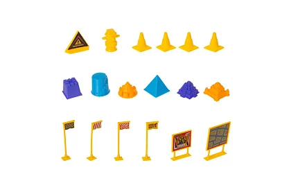 Nisip cinetic 1500 g cu accesorii XXL – șantier