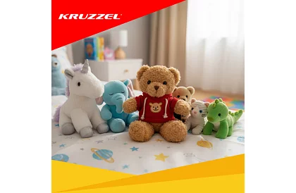 Ursuleț cu hanorac 30 cm – jucărie din pluș pentru copii 0+