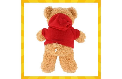 Ursuleț cu hanorac 30 cm – jucărie din pluș pentru copii 0+