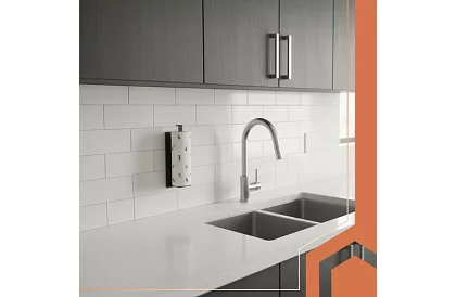 Suport de perete pentru prosoape de hârtie 25 cm – negru