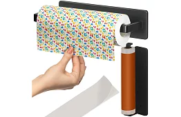 Suport de perete pentru prosoape de hârtie 25 cm – negru