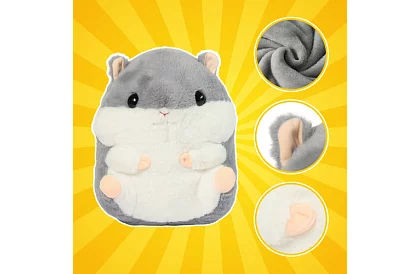 Pătură 200 × 105 cm – pernă și jucărie din pluș 3 în 1