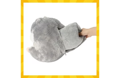 Pătură 200 × 105 cm – pernă și jucărie din pluș 3 în 1