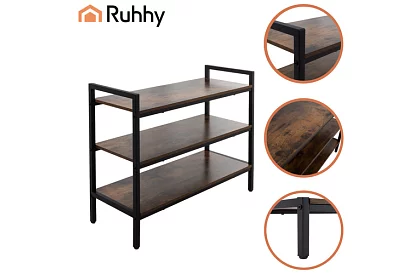 Raft cu rafturi din lemn 58,5 × 79 × 30 cm