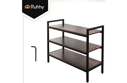 Raft cu rafturi din lemn 58,5 × 79 × 30 cm