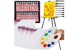 Set de pictură și desen artistic 6 în 1 pentru începători