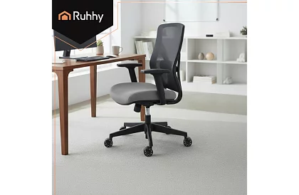 Roțițe de rezervă din cauciuc pentru scaune de birou – 5 buc. negre