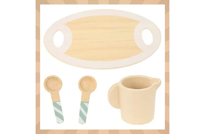 Set de ceai din lemn – verde