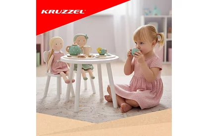 Set de ceai din lemn – verde