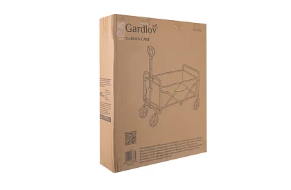 Cărucior pliabil pentru plajă 90 l – capacitate 100 kg