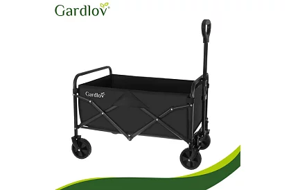 Cărucior pliabil pentru plajă 90 l – capacitate 100 kg