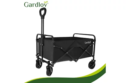 Cărucior pliabil pentru plajă 90 l – capacitate 100 kg