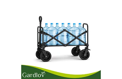 Cărucior pliabil pentru plajă 90 l – capacitate 100 kg