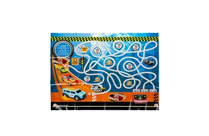 Camion cu remorcă pentru transportul vehiculelor + 6 mașini