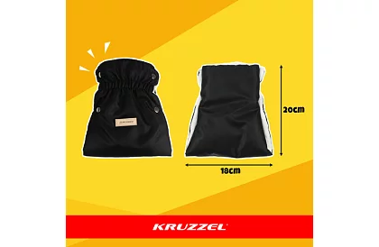 Mănușă neagră - mănuși calde pentru cărucior