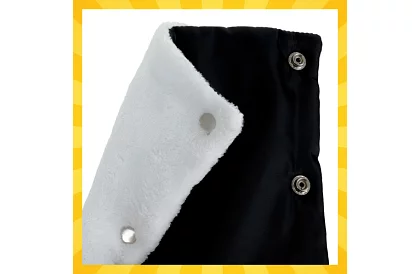 Mănușă neagră - mănuși calde pentru cărucior