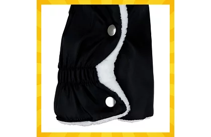 Mănușă neagră - mănuși calde pentru cărucior