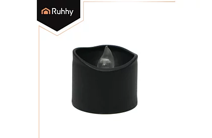 LED lumânări negre cu efect de flacără 3,6 × 3 cm – set de 12 bucăți