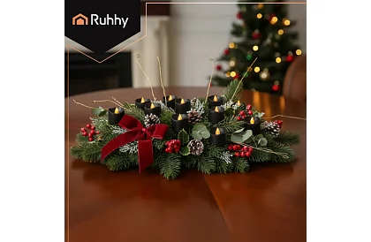 LED lumânări negre cu efect de flacără 3,6 × 3 cm – set de 12 bucăți