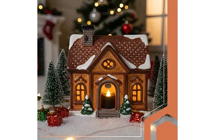 LED lumânări negre cu efect de flacără 3,6 × 3 cm – set de 12 bucăți