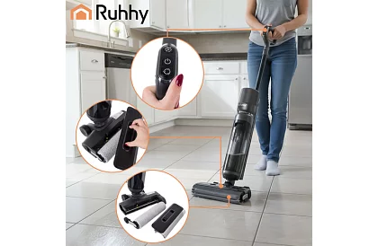 Aspirator vertical multifuncțional AKU Lixo – aspiră și șterge într-o singură mișcare