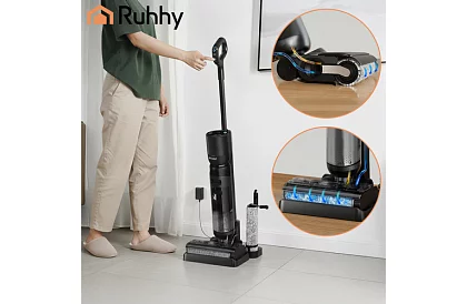 Aspirator vertical multifuncțional AKU Lixo – aspiră și șterge într-o singură mișcare