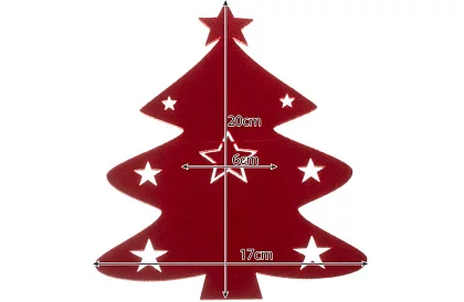 Buzunar de Crăciun pentru tacâmuri – set de 12 bucăți