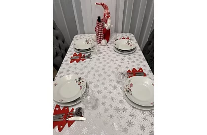 Buzunar de Crăciun pentru tacâmuri – set de 12 bucăți