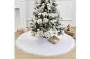 Suport pentru bradul de Crăciun – 150 cm, blană albă