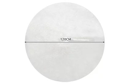 Suport pentru bradul de Crăciun – 120 cm, blană albă