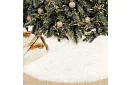 Suport pentru bradul de Crăciun – 120 cm, blană albă