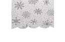 Măsuță cu fulgi de zăpadă 180 x 140 cm – alb-argintiu