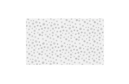 Masă cu fulgi de zăpadă 220 x 140 cm – alb-argintiu