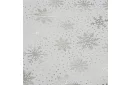Masă cu fulgi de zăpadă 220 x 140 cm – alb-argintiu